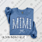 Blue Toile Bow Names (Tee, Sweatshirt, or Long-Sleeve)