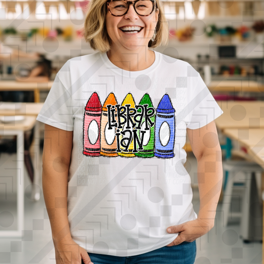 Librarian Primary Crayons