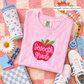 Pink Gingham Apple Grades (Tee, Sweatshirt, or Long-Sleeve)