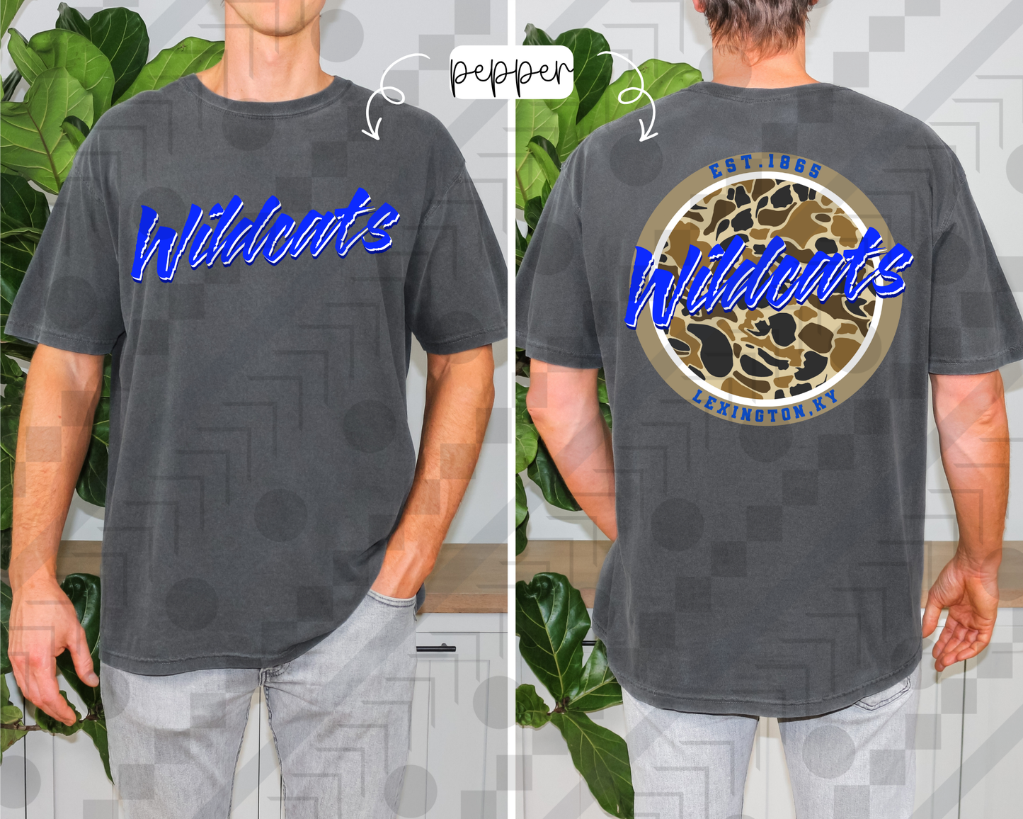 Men's Camo College (Tee, Sweatshirt, or Long-Sleeve)