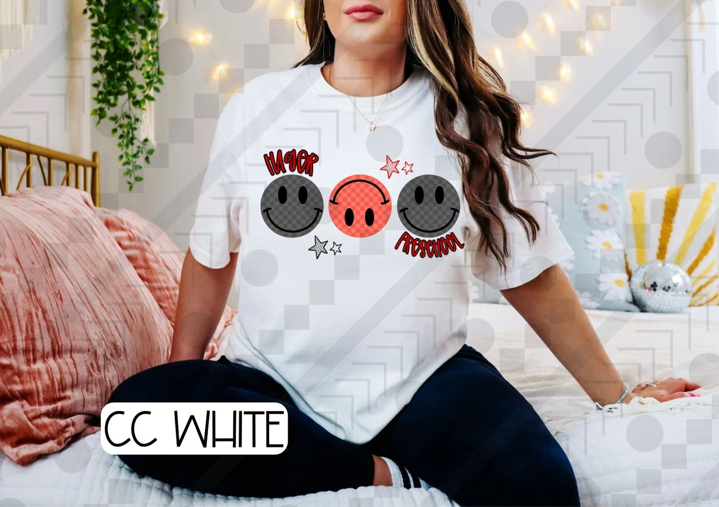 Checker Smilies Schools (Tee, Sweatshirt, or Long-Sleeve)