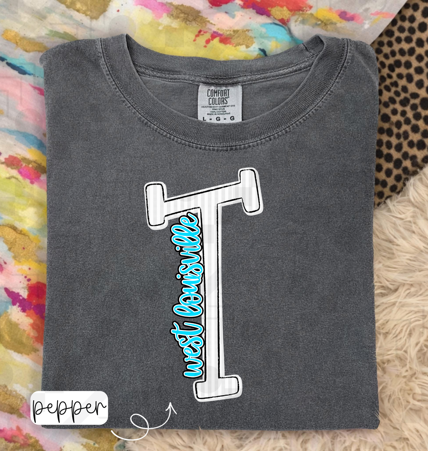 Seersucker Initial Schools (Tee, Long-Sleeve, or Sweatshirt)