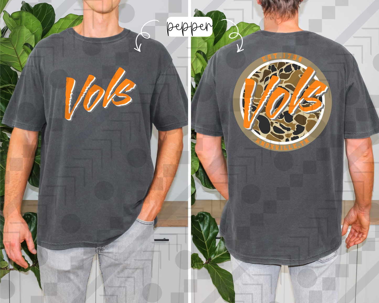 Men's Camo College (Tee, Sweatshirt, or Long-Sleeve)