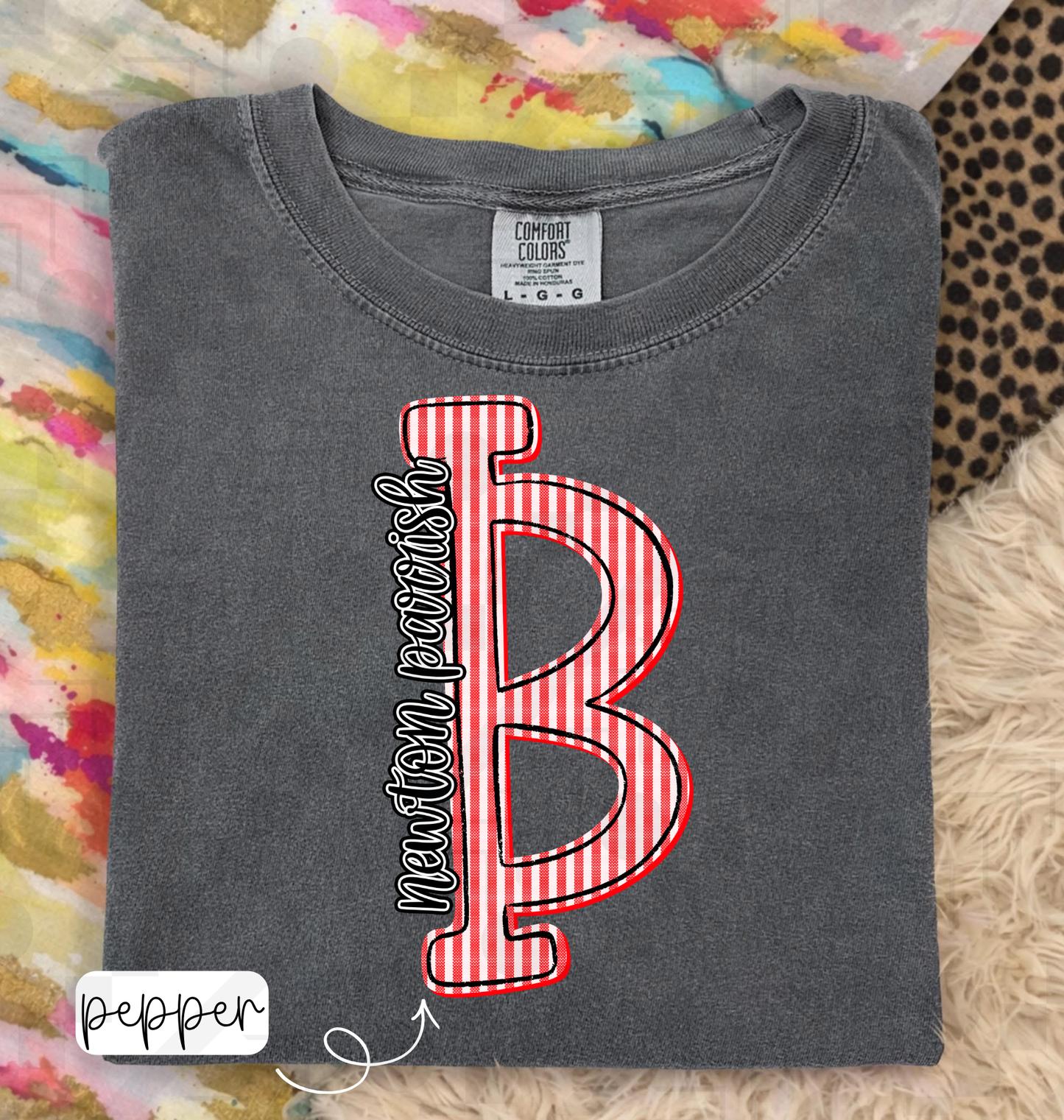 Seersucker Initial Schools (Tee, Long-Sleeve, or Sweatshirt)
