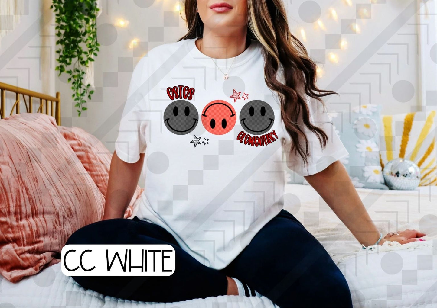 Checker Smilies Schools (Tee, Sweatshirt, or Long-Sleeve)