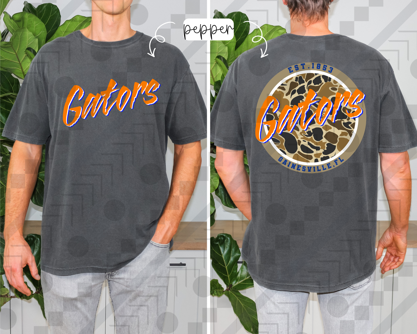 Men's Camo College (Tee, Sweatshirt, or Long-Sleeve)