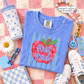 Blue Gingham Apple Grades (Tee, Sweatshirt, or Long-Sleeve)