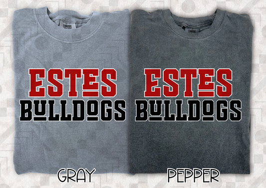 Estes Bulldogs Funky Font