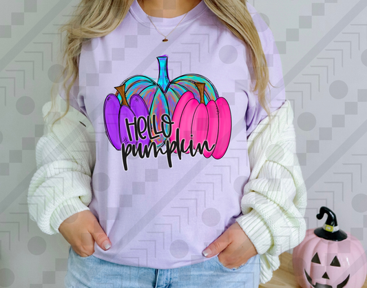 Brushstroke Hello Pumpkin