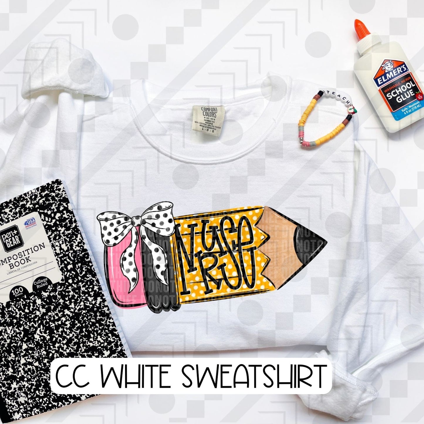 Doodle Pencil Occupations (Tee, Sweatshirt, or Long-Sleeve)