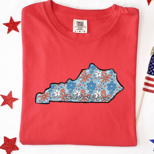 Land That I Love KY STATE - (Tee, Long-Sleeve, Sweatshirt)