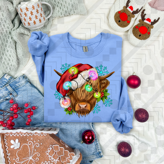 Christmas Highland Cow