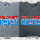 Union County Braves Funky Font
