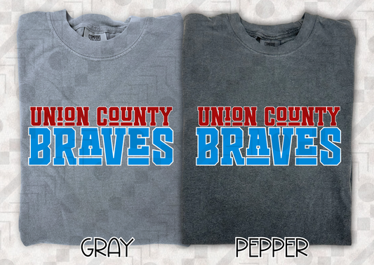 Union County Braves Funky Font