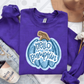Hello Pumpkin Blue Swirl
