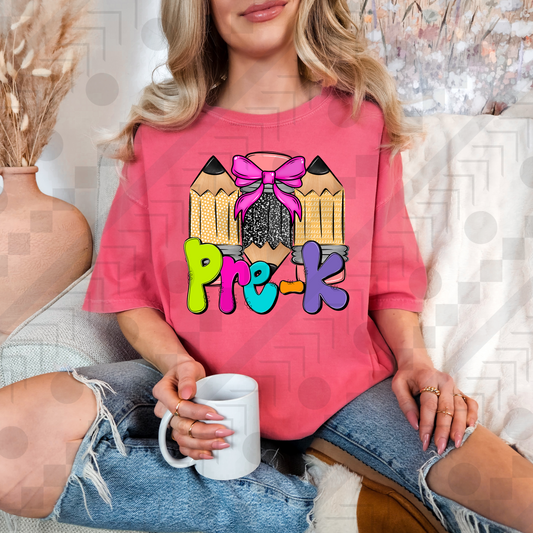 Pre-K Three Doodle Pencil (Bow)