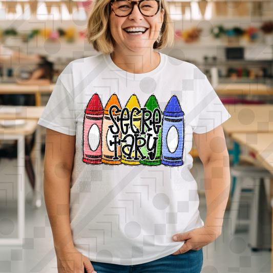 Secretary Primary Crayons