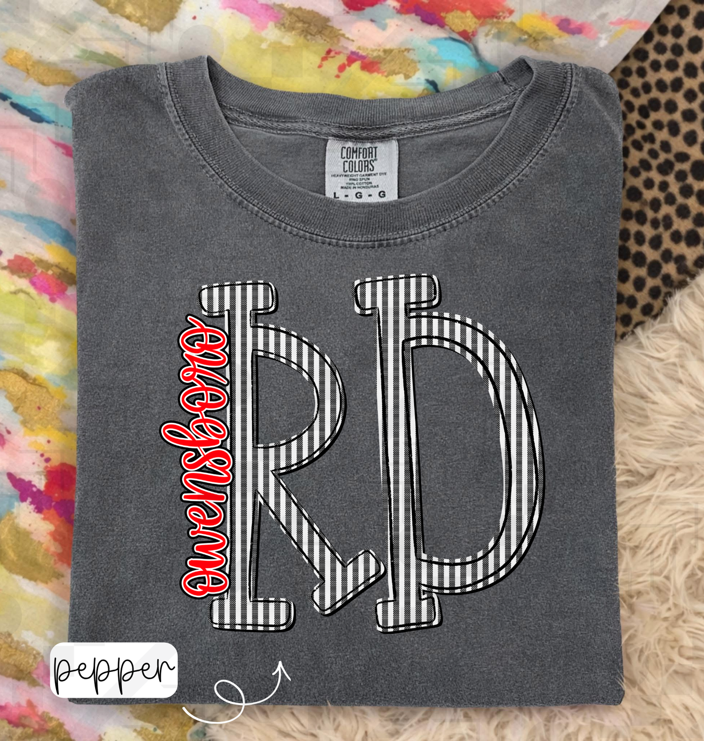 Seersucker Initial Schools (Tee, Long-Sleeve, or Sweatshirt)