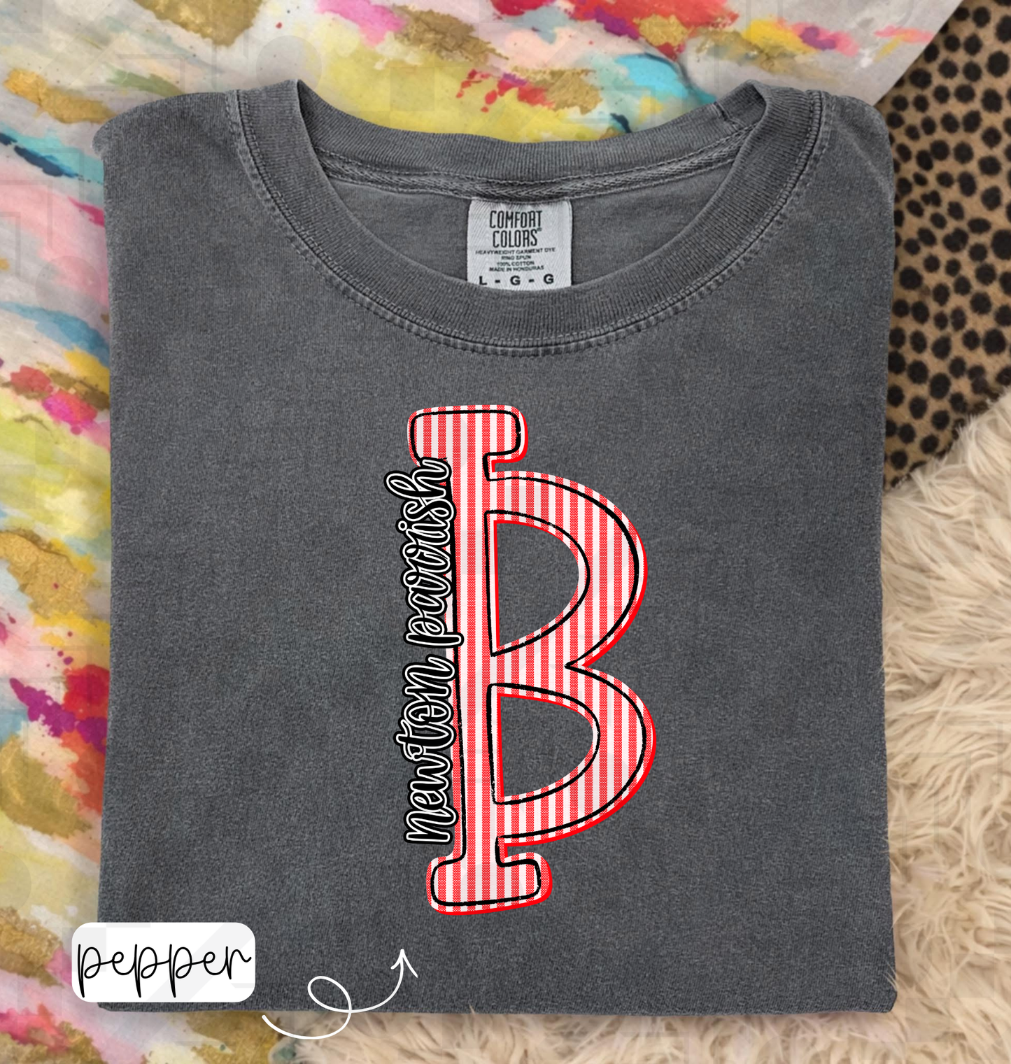 Seersucker Initial Schools (Tee, Long-Sleeve, or Sweatshirt)