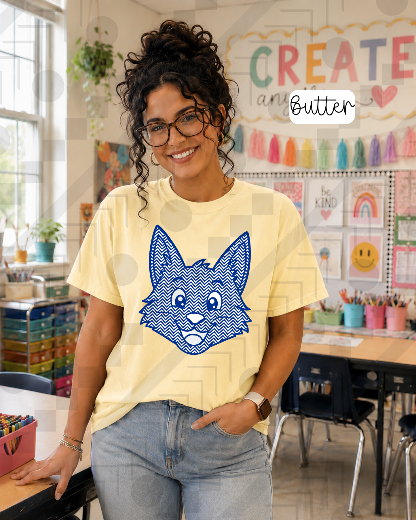 Chevron Happy Mascots (Tee, Sweatshirt, or Long-Sleeve)