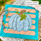 Blue Leopard Pumpkin Stripes (Tee, Sweatshirt, or Long-Sleeve)
