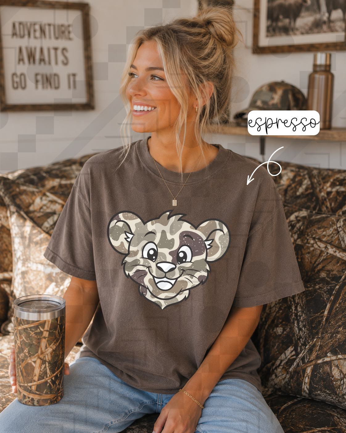 Duck Camo Happy Mascots (Tee, Sweatshirt, or Long-Sleeve)