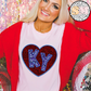 Faux Sequin Heart KY (Tee, Sweatshirt, or Long-Sleeve)