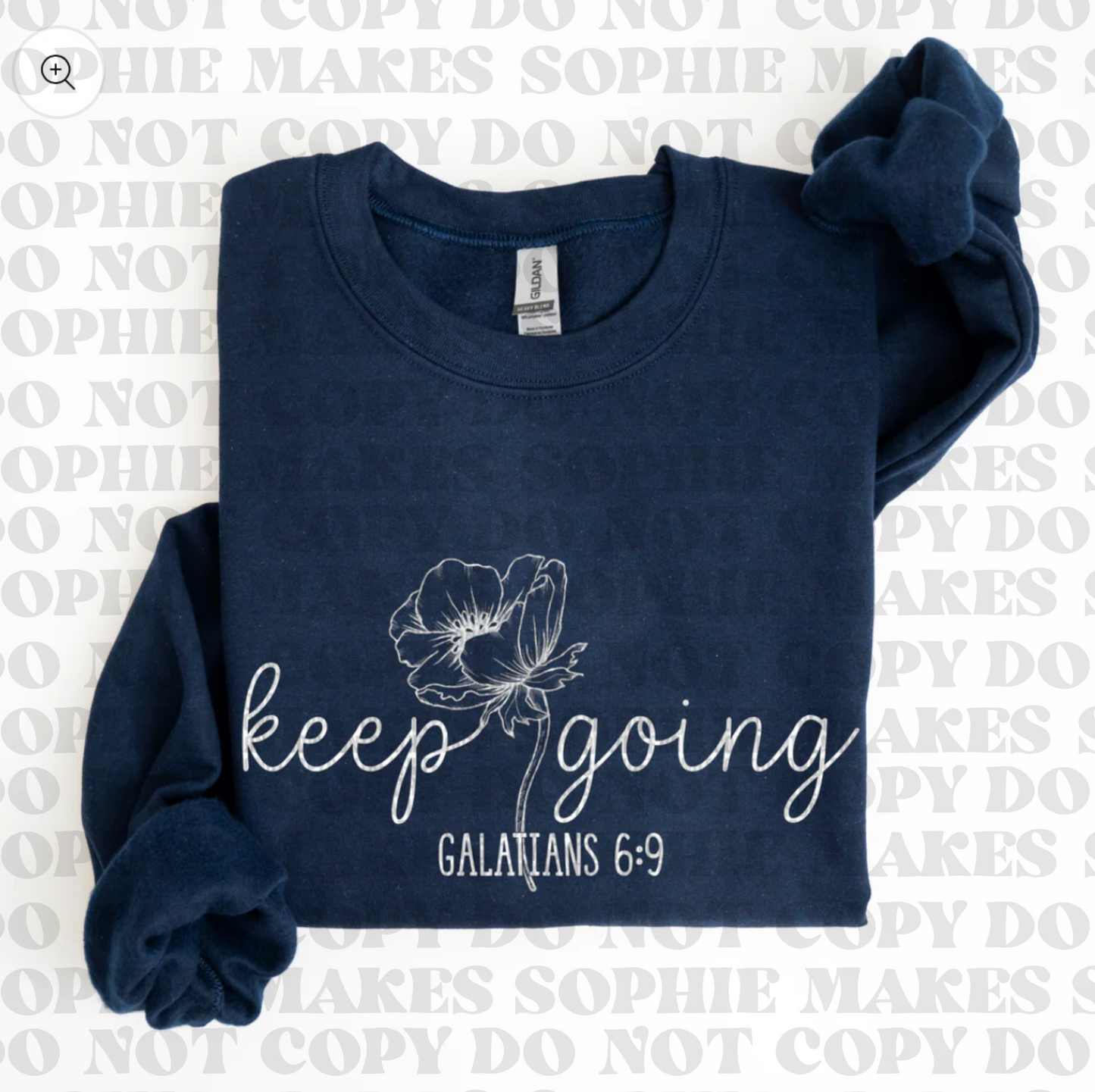 Keep Going (White) (Tee, Sweatshirt, or Long-Sleeve)