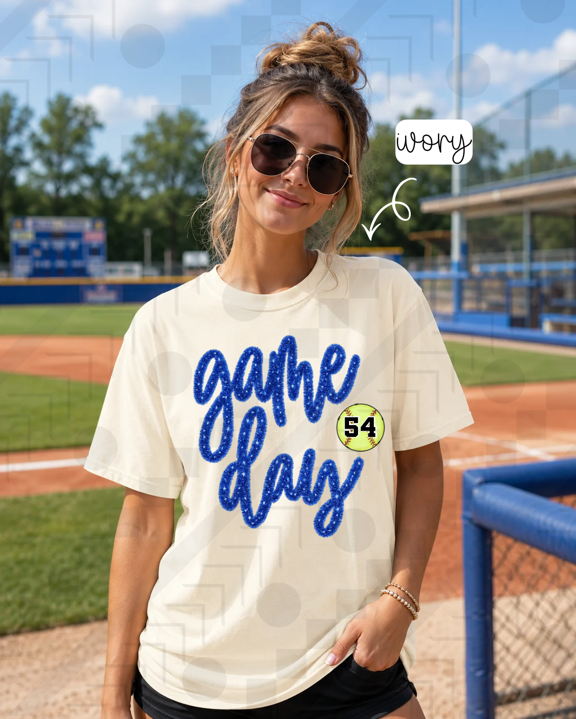Faux Tinsel Game Day: Customizable (Tee, Sweatshirt, or Long-Sleeve)
