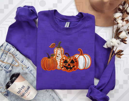 Faux Spooky Pumpkins