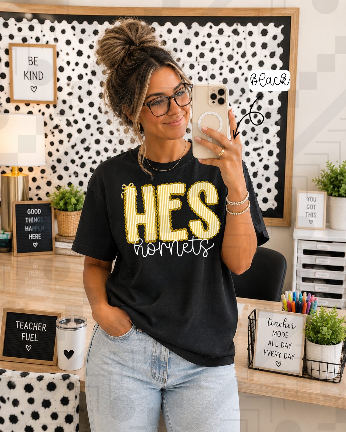 Scalloped Seersucker Varsity Schools (Tee, Sweatshirt, or Long-Sleeve)