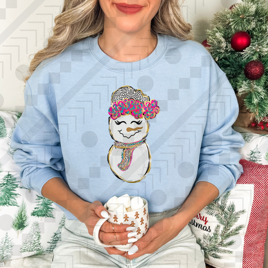Brushstroke Dalmatian Snowman
