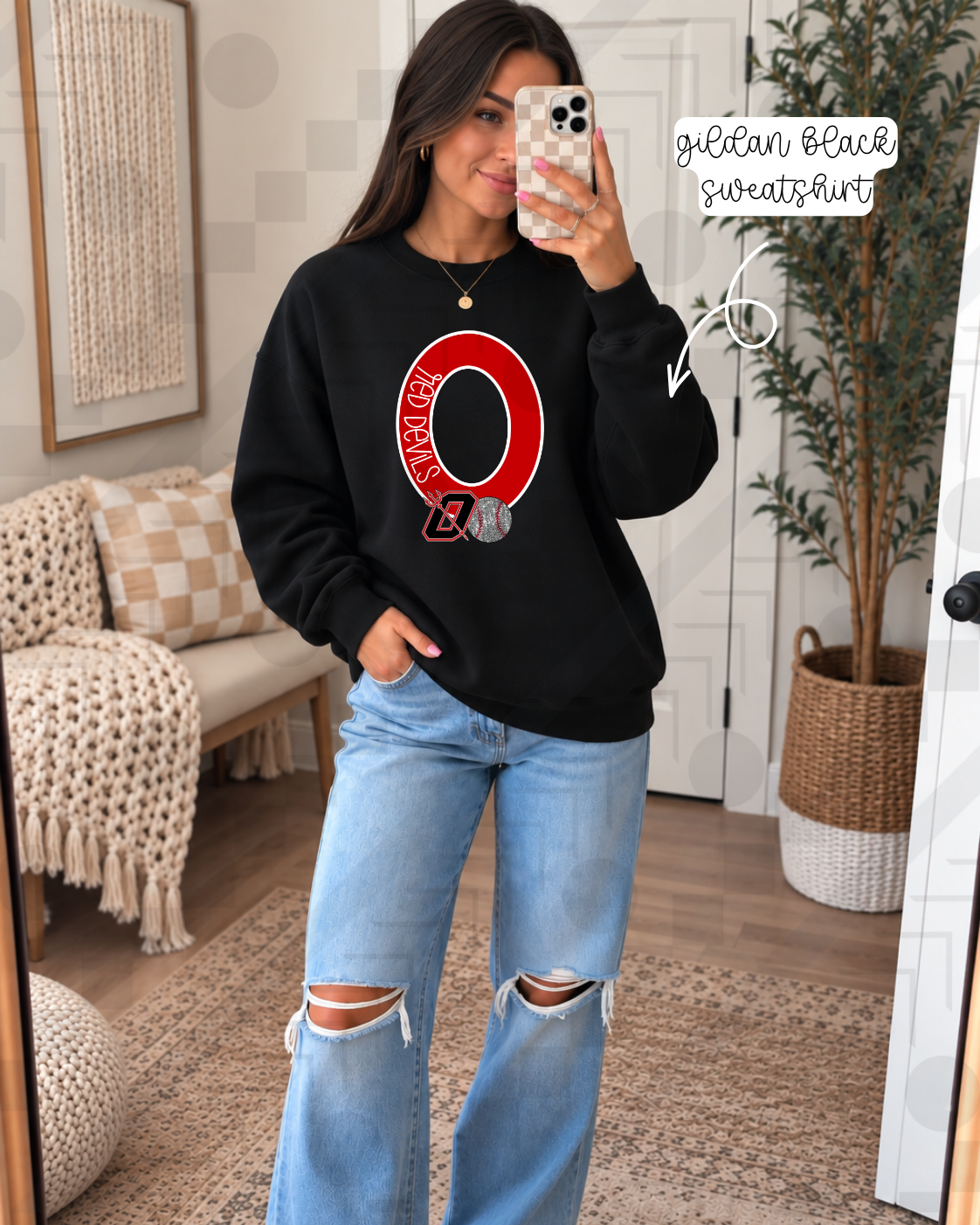Varsity Block School Sports (Tee, Sweatshirt, or Long-Sleeve)