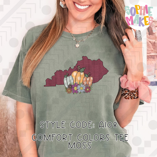 Kentucky Faux Leather Pumpkins (Tee, Sweatshirt, or Long-Sleeve)