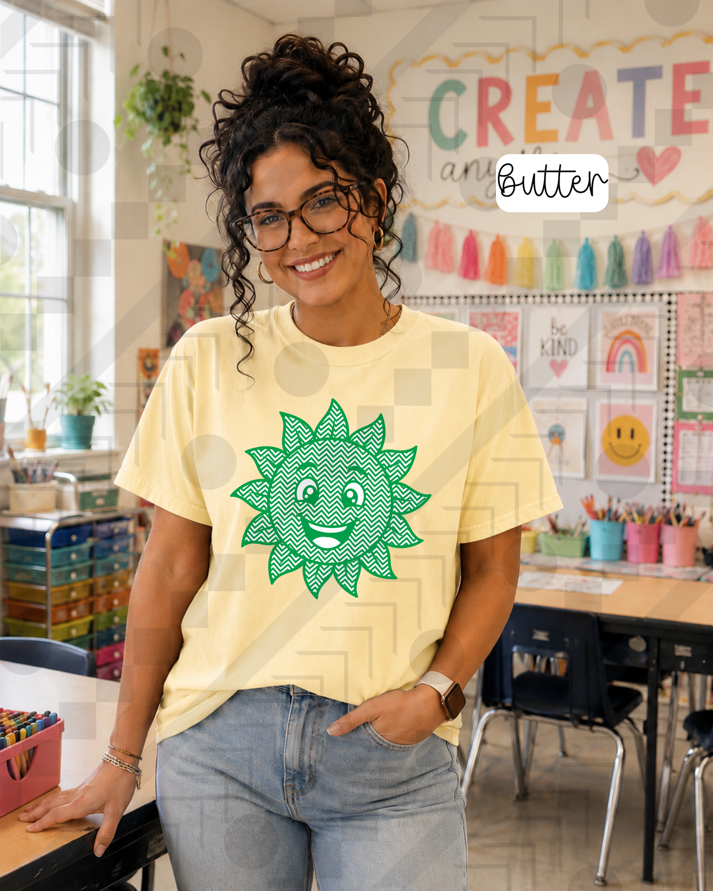 Chevron Happy Mascots (Tee, Sweatshirt, or Long-Sleeve)