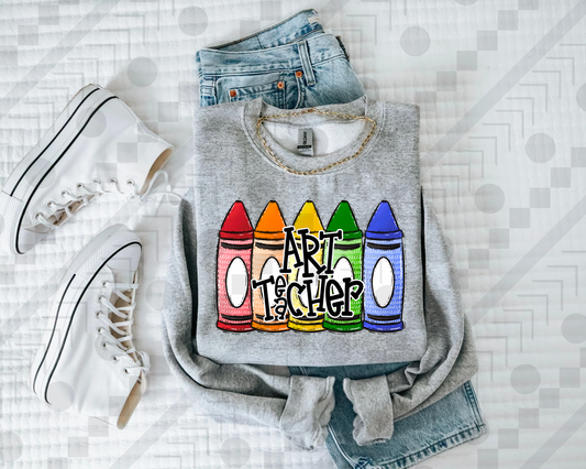 Art Teacher Primary Crayons