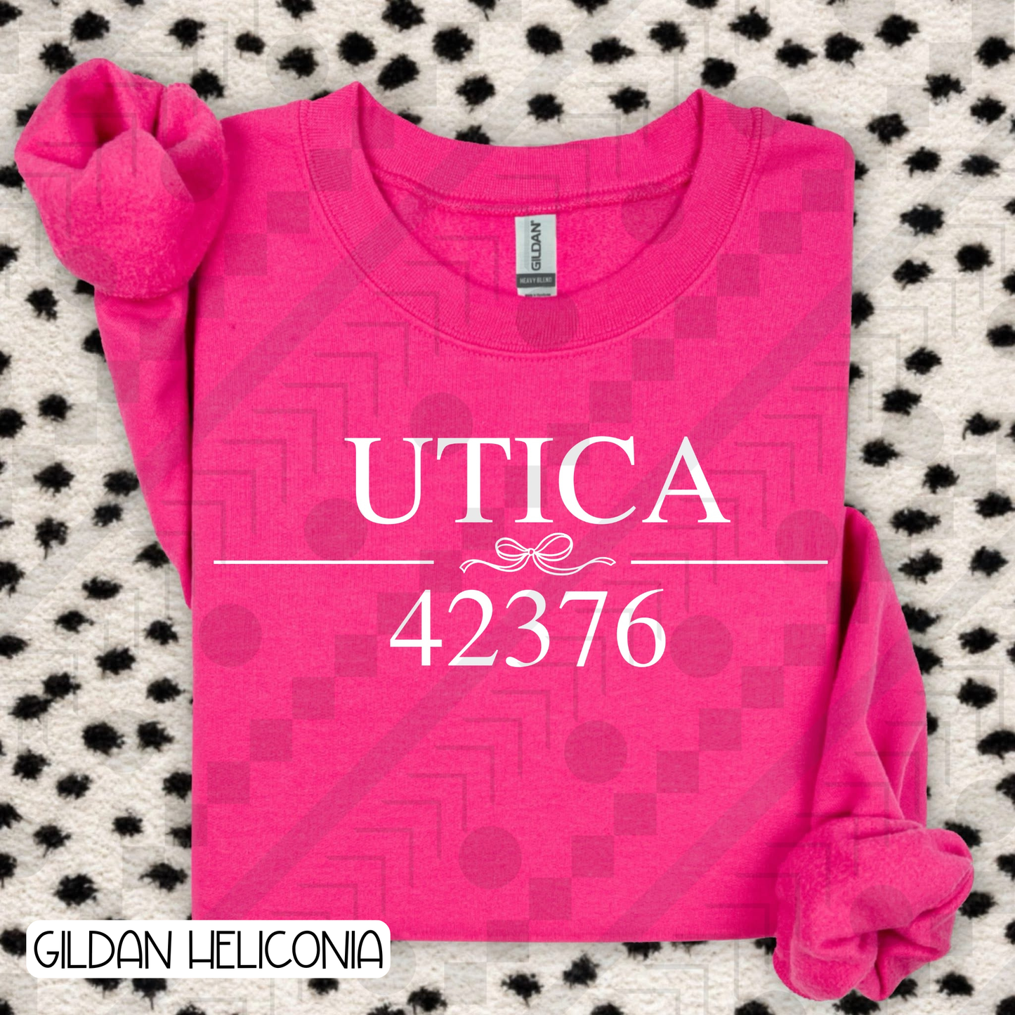 Utica Zip Code Bow 42376 (Tee, Sweatshirt, or Long-Sleeve)
