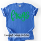 *PUFF PRINT* Frogs Cursive Green