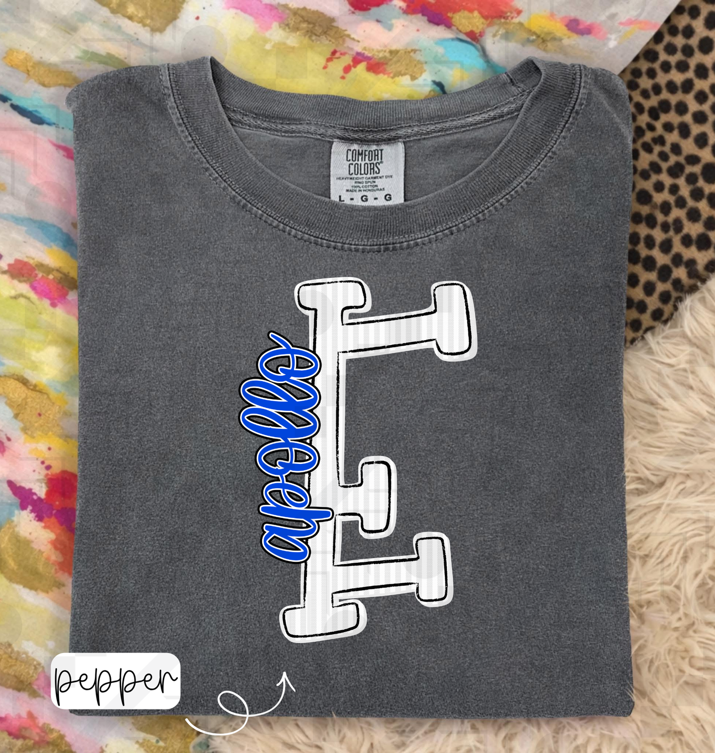 Seersucker Initial Schools (Tee, Long-Sleeve, or Sweatshirt)