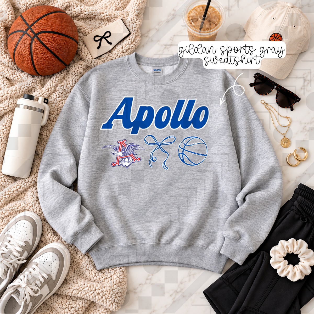 Apollo Eagles Basketball - Machton (Tee, Sweatshirt, or Long-Sleeve)