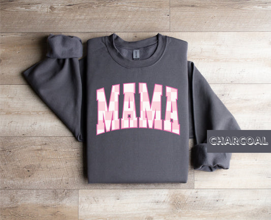 Mama Pink Big Checkers  (Tee, Sweatshirt, or Long-Sleeve)
