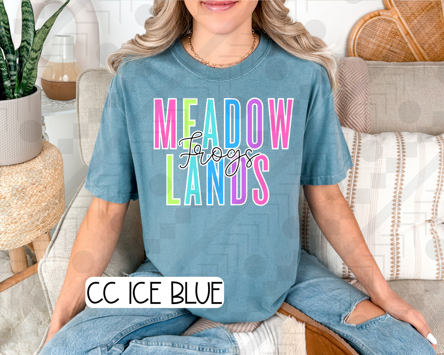 Neon Spaced Mascot Schools (Tee, Sweatshirt, or Long-Sleeve)
