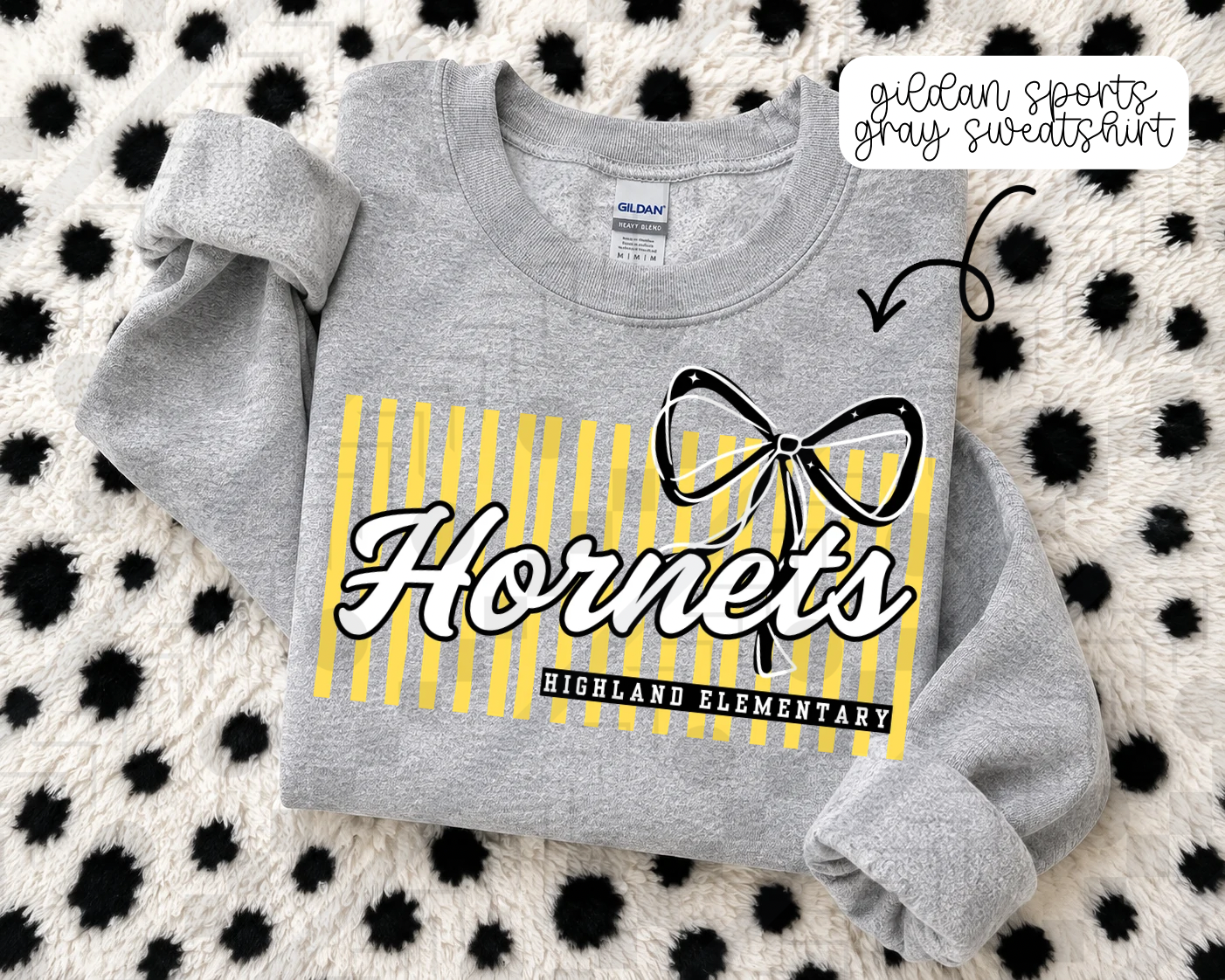 Stripe Bow/No Bow Schools (Tee, Sweatshirt, or Long-Sleeve)