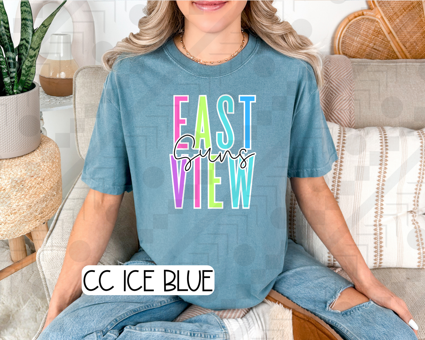 Neon Spaced Mascot Schools (Tee, Sweatshirt, or Long-Sleeve)