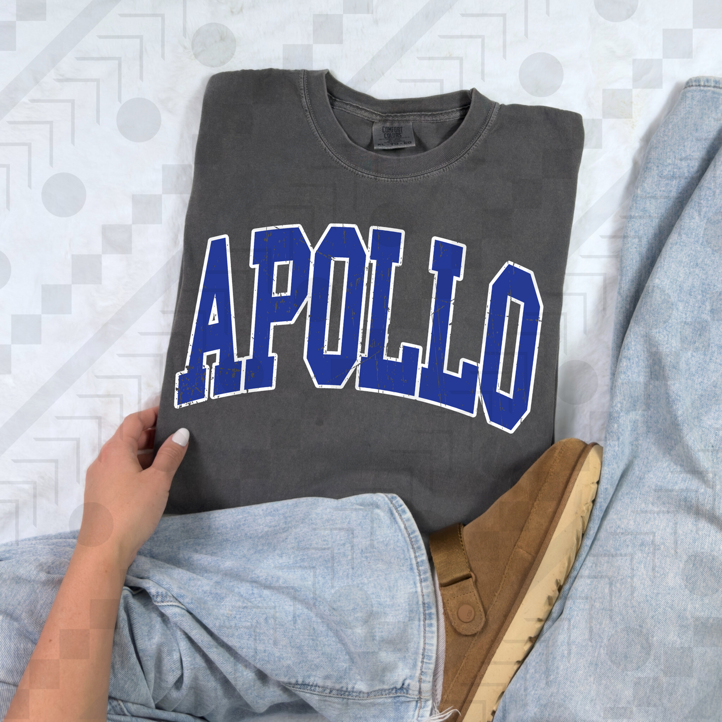 Distressed Apollo Varsity *OVERSIZED*