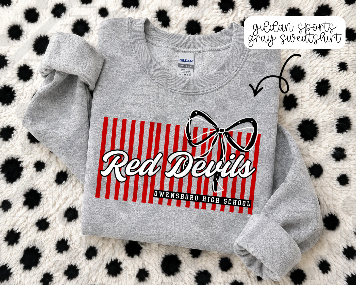 Stripe Bow/No Bow Schools (Tee, Sweatshirt, or Long-Sleeve)
