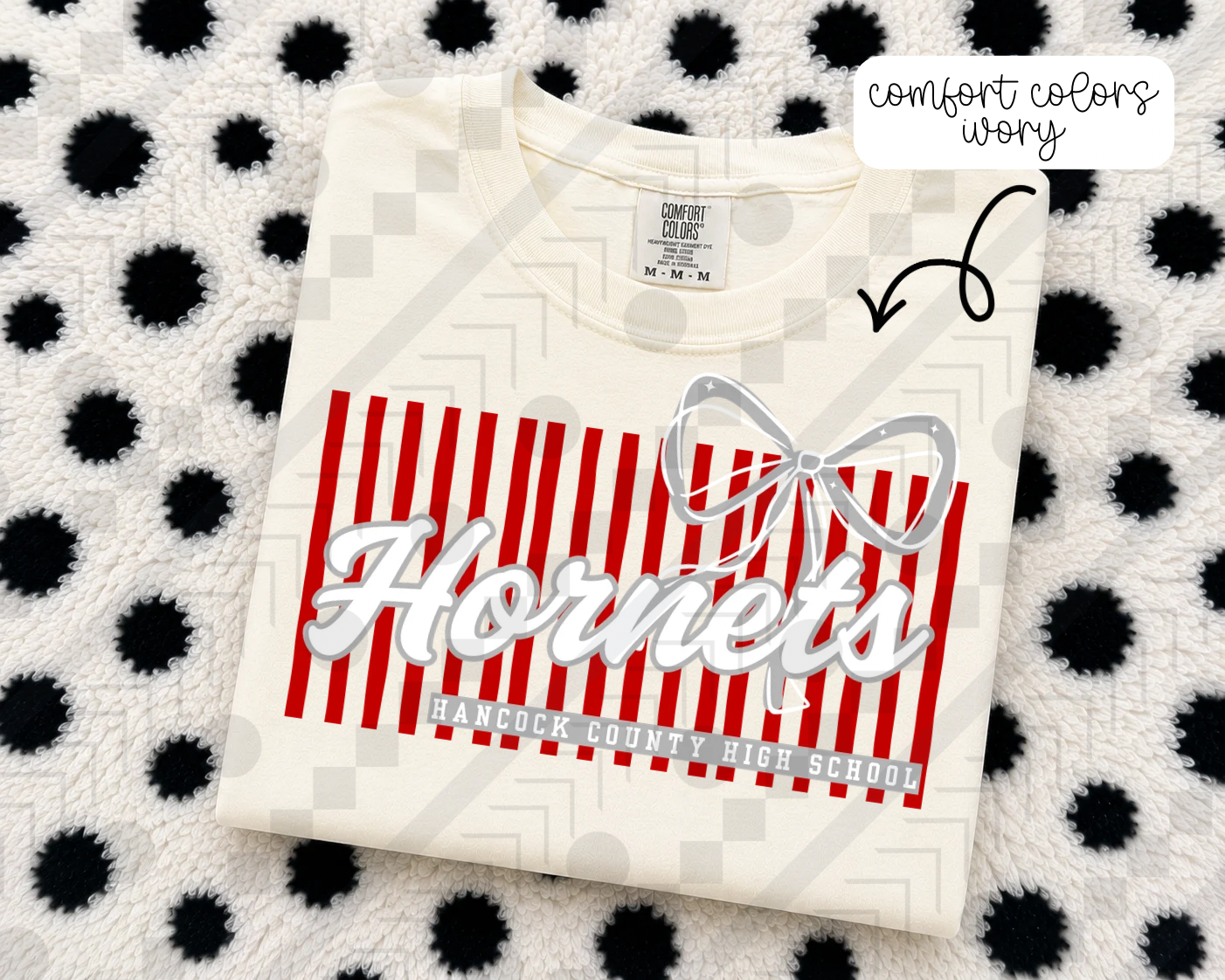 Stripe Bow/No Bow Schools (Tee, Sweatshirt, or Long-Sleeve)