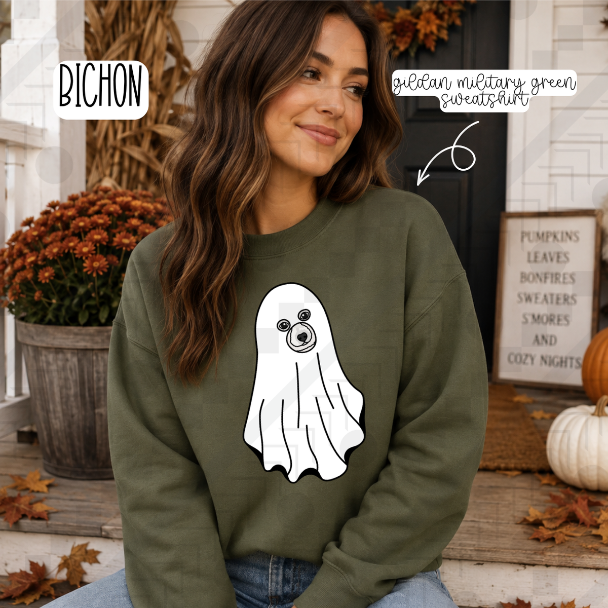 Ghost Dog Breeds (Tee, Sweatshirt, or Long-Sleeve)