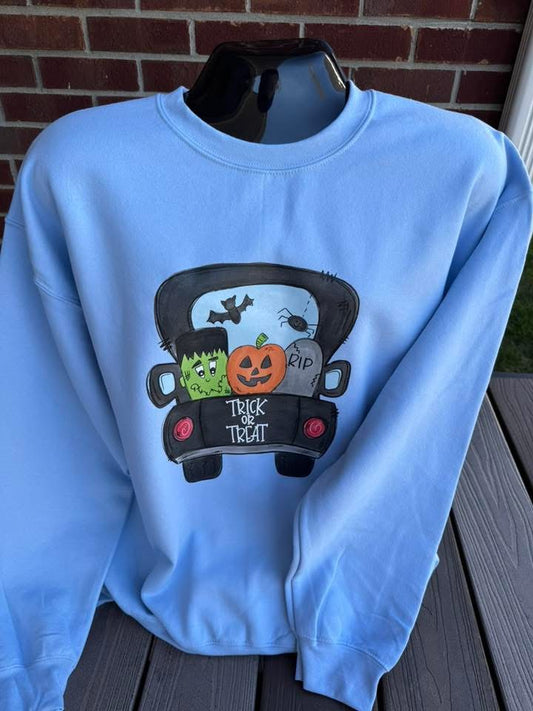 Trick or Treat Truck (Tee, Sweatshirt, or Long-Sleeve)