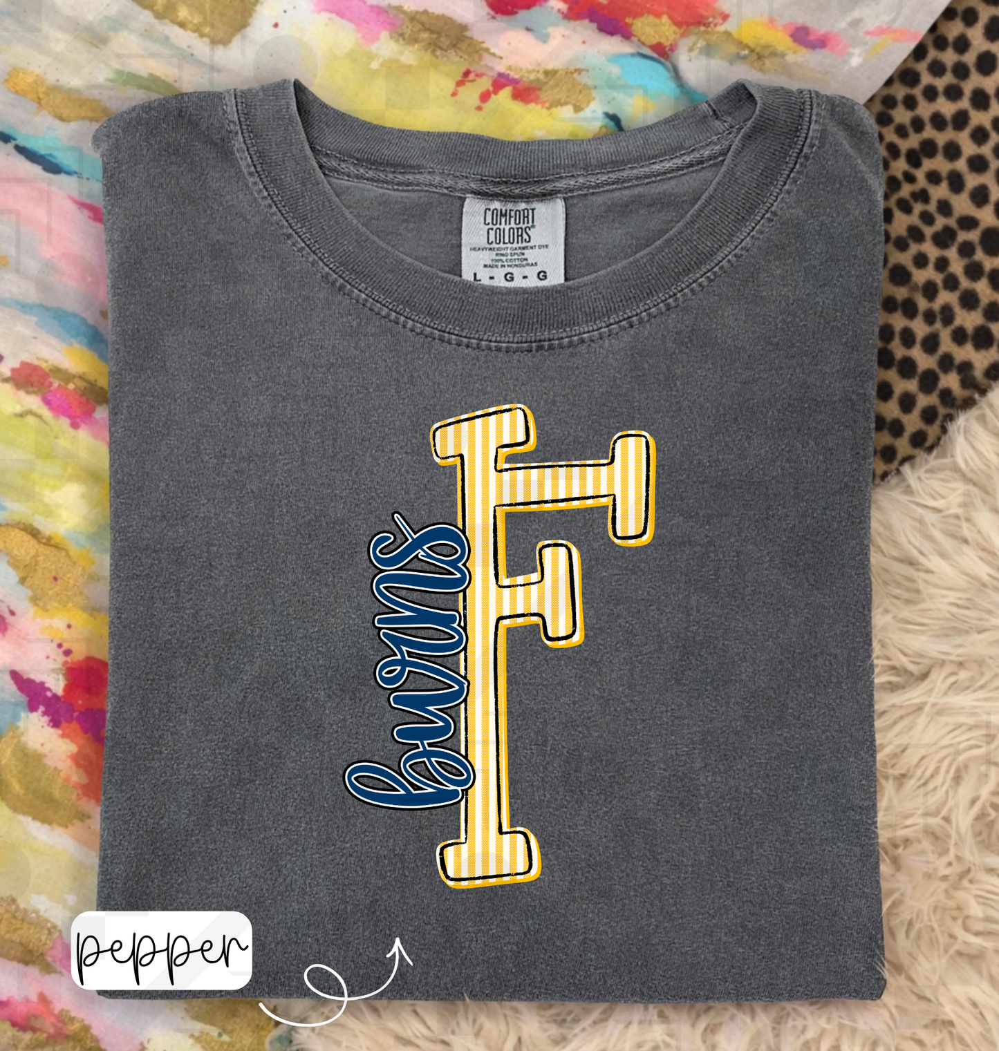 Seersucker Initial Schools (Tee, Long-Sleeve, or Sweatshirt)